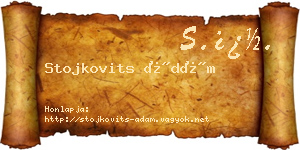 Stojkovits Ádám névjegykártya